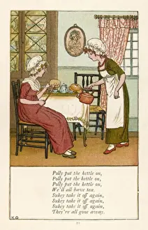 Nursery Prints: Polly Put the Kettle On
