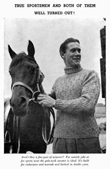 Knits Gallery: Polo neck sweater, circa 1941