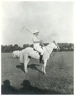 Polo player on his pony