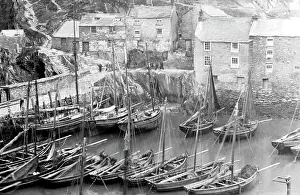 Polperro Prints: Polperro Harbour early 1900s