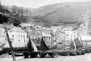 Polperro Harbour early 1900s