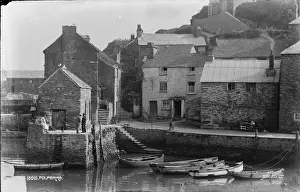 Polperro Prints: Polperro Harbour Scene