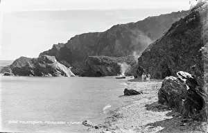 Mevagissey Prints: Polstreath Beach, Mevagissey