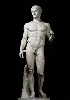 Naples Collection: POLYCLITUS 5th c. BC). Doryphoros. 440 - 430