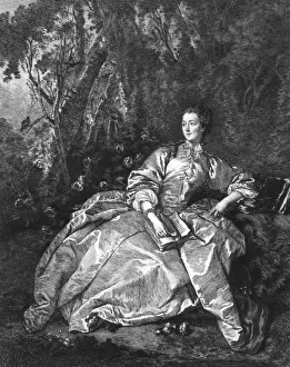 Poisson Prints: Pompadour Reading