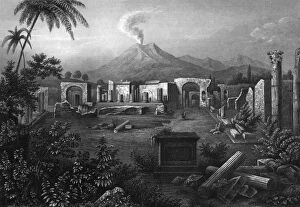 Images Dated 15th June 2011: Pompeii Forum 1850