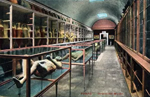 Victims Prints: Pompeii, Italy - the inside of the Museum