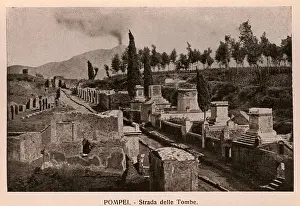 Strada Prints: Pompeii - Italy - Strada delle Tombe