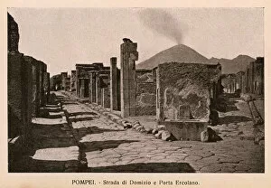 Pompeii - Italy - Strada di Domizio e Porta Ercolano
