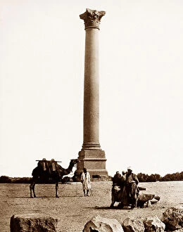 Alexandria Collection: Pompeys Pillar, Alexandria, Egypt