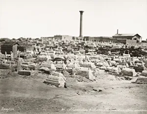 Pompeys Pillar, Roman triumphal column Alexandria, Egypt