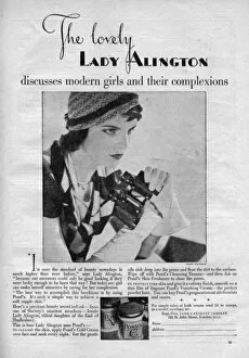 Ponds Collection: Ponds Cold Cream Advertisement - Lady Alington