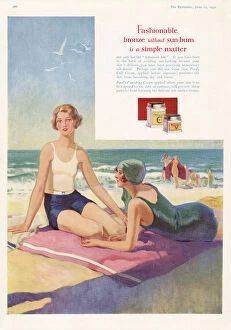 Adverts Gallery: Ponds Cold Cream as sun protection