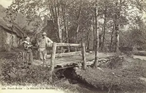 Pont-Aven, France - Miller and his wife