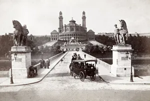 Rampart Prints: Pont / bridge d Iena, and Trocadero, Paris France