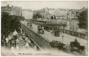 Montmartre Prints: Pont Caulaincourt, Montmartre, Paris, France