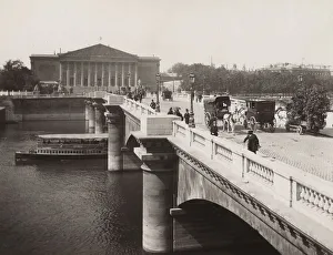Barrier Prints: Pont de la Concorde and Chamber of Deputies, Paris France
