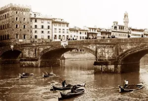 Ponte Prints: Ponte Santa Trinita, Florence, Italy - Victorian period