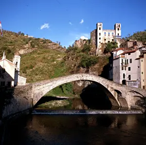 Doria Prints: Ponte Vecchio and the Doria Castle in Dolceacqua