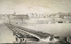 The pontoon bridge at Cincinnati