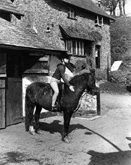 Trekking Prints: Pony trekking, Exmoor, Devon