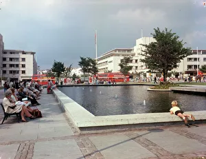 Armada Prints: The pool, Armada Way, Plymouth