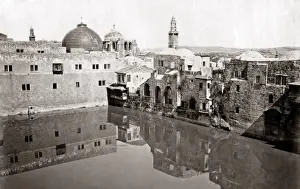 Hezekiah Prints: Pool of Hezekiah, Jerusalem, circa 1880s