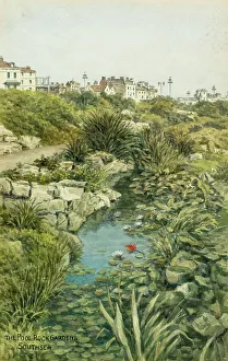 Hants Prints: Pool in Rock Gardens, Southsea, Hampshire