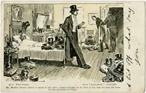 Gibson Prints: Poor Mr Meeker surrounded by his wifes visitors things