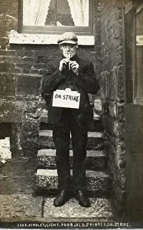 Humourous Prints: A Poor old Lancashire Spinner on Strike