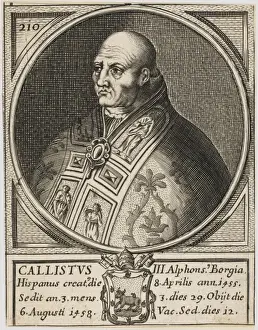 Borgia Prints: Pope Callistus III