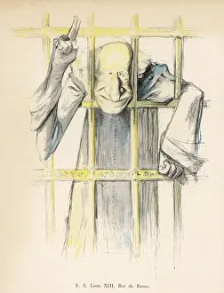 Portrayal Prints: Pope Leo XIII Cartoon