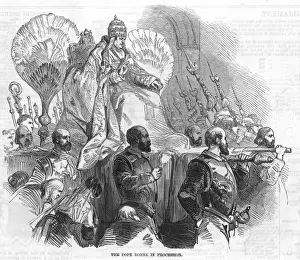 Pope Pius IX in procession