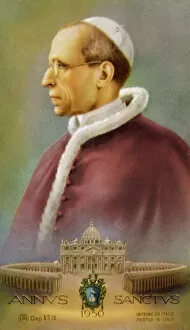 Images Dated 13th October 2007: Pope Pius XII (Card)