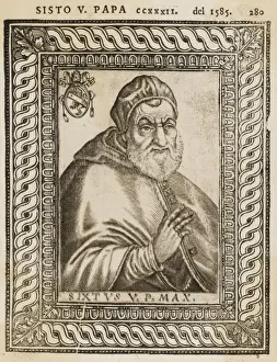 1585 Prints: Pope Sixtus V