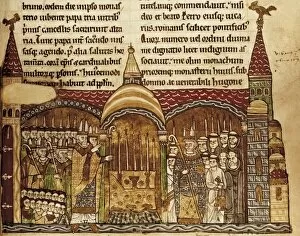 Romanesque Collection: The Pope Urban II consecrates the altar of the