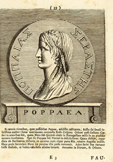 Gods And Heroes Prints: Poppaea Sabina, second wife of Roman Emperor Nero