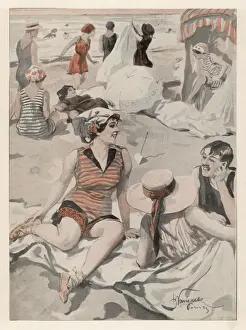 Flirtation Prints: On a Popular Beach