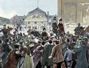 Acclamation Prints: Popular ovation to the Prince Bismarck on having stayed away