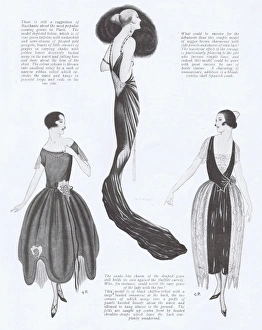 Images Dated 22nd April 2016: Three popular Parisian fashion models, Paris, 1921