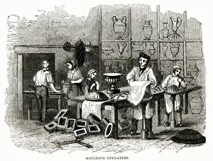 Moulding Prints: Porcelain manufacturers 1840s
