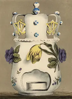 Tulips Prints: Porcelain night light or veilleuse from Marieberg