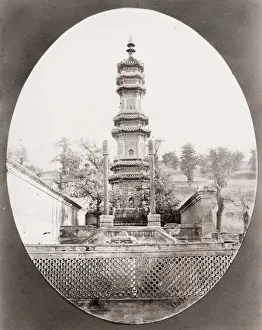 Porcelain pagoda, Summer Palce, Peking, Beijing China