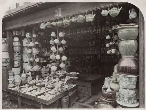Mercantile Prints: Porcelain and pottery shop, Japan