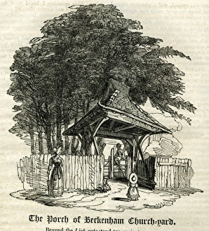 Images Dated 23rd December 2016: The Porch of Beckenham Church-yard, Kent