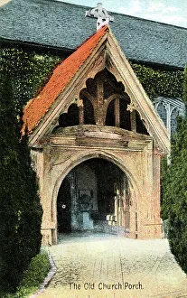Shoreham Prints: Porch of St Peter and St Paul Church, Shoreham, Kent