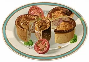 Images Dated 9th October 2012: Pork Pie on a Plate