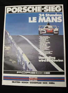 Mans Prints: Porsche poster, Le Mans 24 hour race
