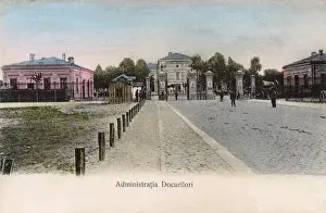 Romania Prints: Port Administration Building - possibly Constanta, Romania?