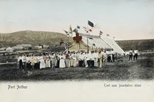 Liaoning Prints: Port Arthur - Red Cross Tent